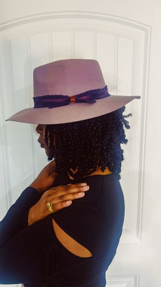 Rozay Blush Rose Fedora