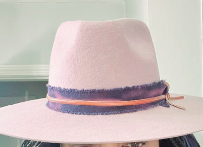 Rozay Blush Rose Fedora
