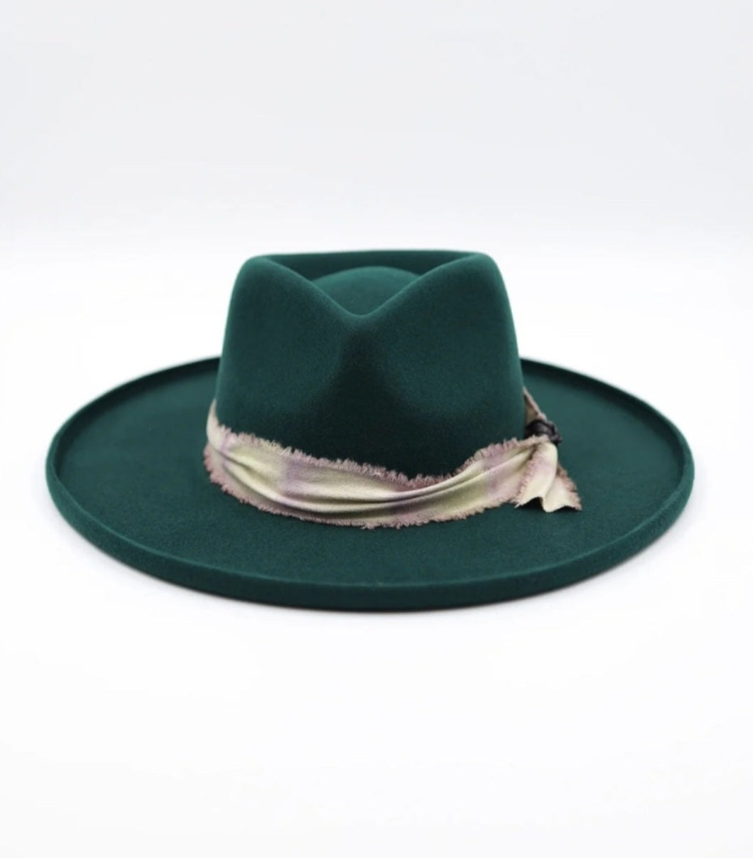 Rozay Green Fedora