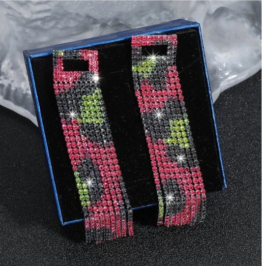 Rhinestone Dangle Earrings